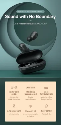 Haylou GT2S Waterproof Headphones Mini TWS Wireless Earbuds