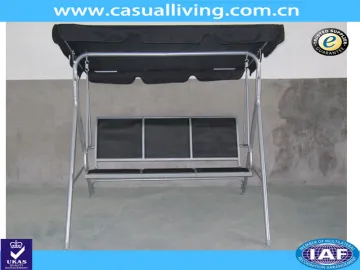 3 Person Outdoor Porch Swing With Canopy