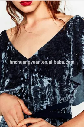 2016 New style folds stretch korean velvet wedding dress fabric