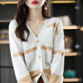 Women's Korean version all wool knitted cardigan