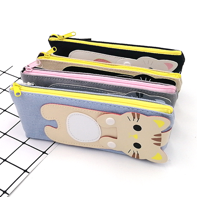 Custom The cat lay canvas pencil case