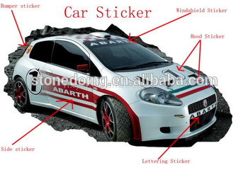 Trade Assurance car body stickers,vinyl static cling sticker