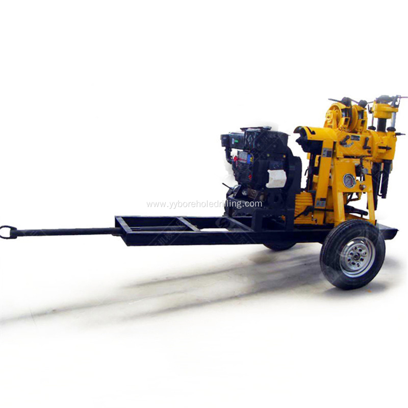 130m Trailer-Type Hydraulic Water Well Drilling Machine