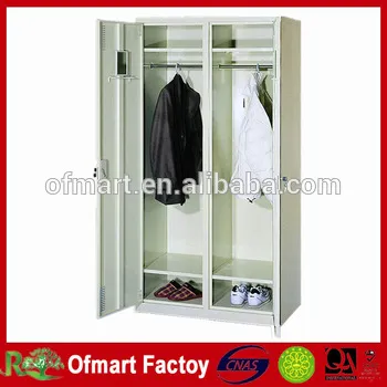 two door metal wardrobe cabinet