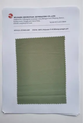 100% Polyester F-D Ribstop pongee p/d
