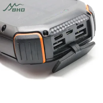 Large Capacity 220V AC Power Station: 300W Portable Battery Backup with Solar Charging and Camping Light