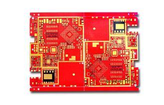 Red 12 Layer Multilayer PCB Board Prototype with ENIG , TG