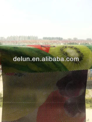 vinyle bi-directionnel de vision, vinyle clair de vision, vinyle numerique avec