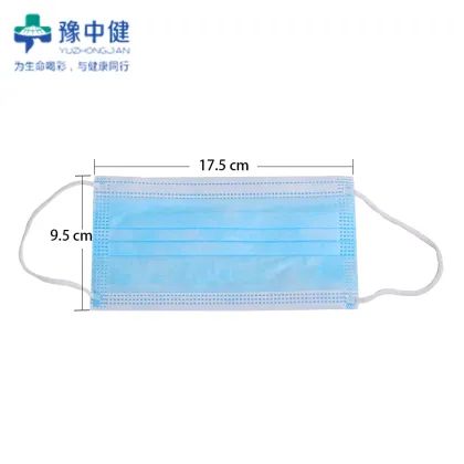 Blue Disposable Flu Dust Face Masks