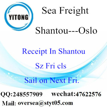 Consolidación de LCL de Shantou Port a Oslo