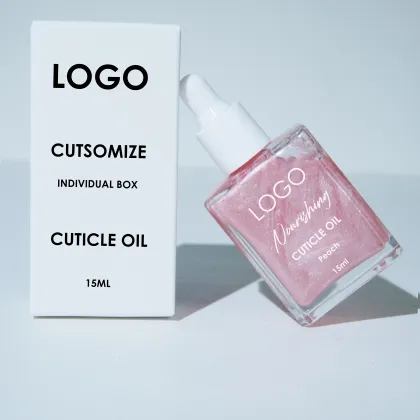 2024 New Arrival Private Label Glitter Nail Cuticle Oil Bottle Custom Huile Oil