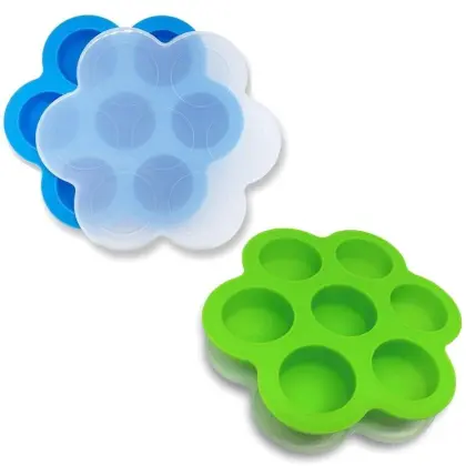 L Size Egg Bites Mold for Pressure Cooker - 7 Hole Silicone Cake Mold