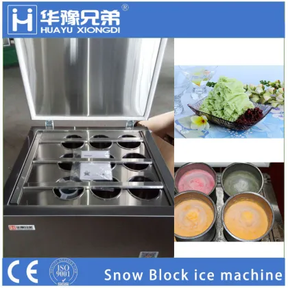 Snow block ice shaving maker machine