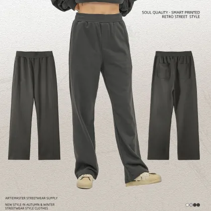 Wholesale Custom Men's Casual Wool Pants and Drawstring Shorts