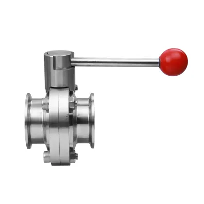 sanitary butterfly valve ferrule end butterfly valve