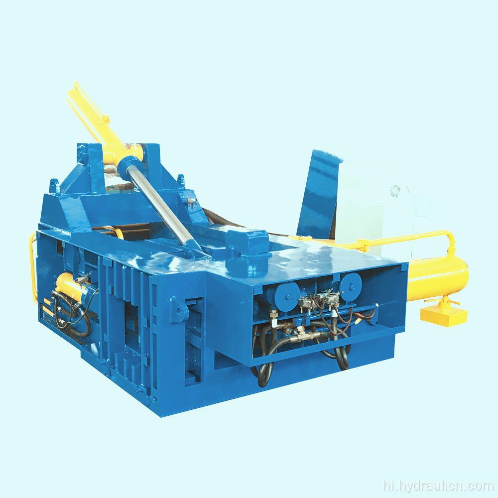 पुश-आउट स्क्रैप धातु चिप्स बेलर बालिंग प्रेसिंग मशीन