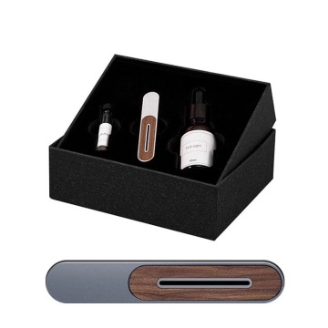 Customizable Wooden & Metal Car Air Freshener with Refillable Perfume Vent Clip