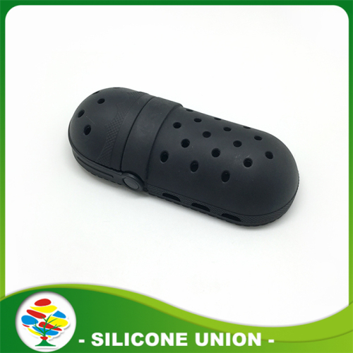 Billigt pris silikon skor form pennhållare