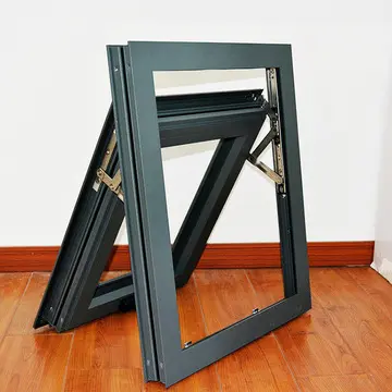 Aluminium tilt terbalik dan putar jendela melayang untuk isolasi suara