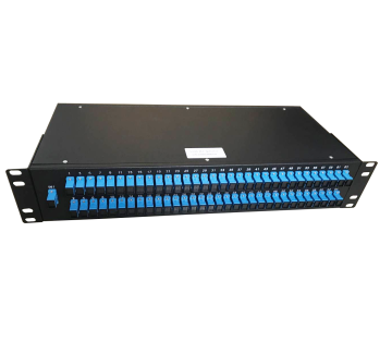 CO-NET 19 "1U 2U Fiber Optik PLC Ayırıcı 1x8 ila 1x64 SC Konektör Raf Montajı
