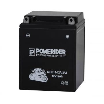 12V 12AH Oplaadbare natte opgeladen MF -motorfietsbatterij