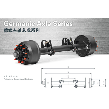 12 ton German Axle Assembly