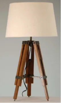 Fashion Wooden Tripod Living Room Table Lamp