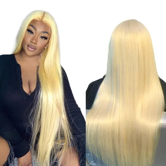 Wholesale Blonde 613 Lace Front Wigs ,613 Hd Lace Frontal Wig,613 Blonde Full Lace Closure Wig Human Hair