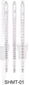 φ12 * L210 Accuracy 1% Mercury Column Maximal Laboratory Thermometers