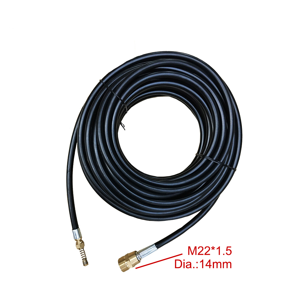 10 M Sewer jetting drain high pressure pvc hose for car wash