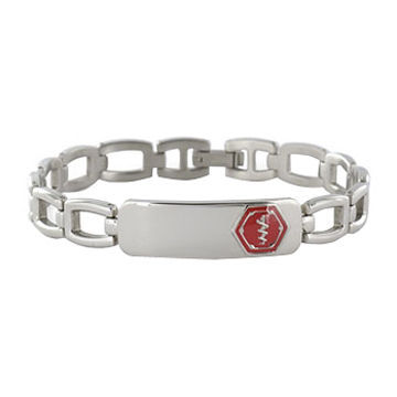 Stylish and Durable Stainless Steel Medical Bracelet