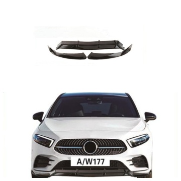 Gloss Black OEM Front Diffuser for Mercedes-Benz A Series W177
