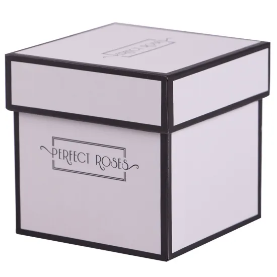 Flower box custom logo rose flower box