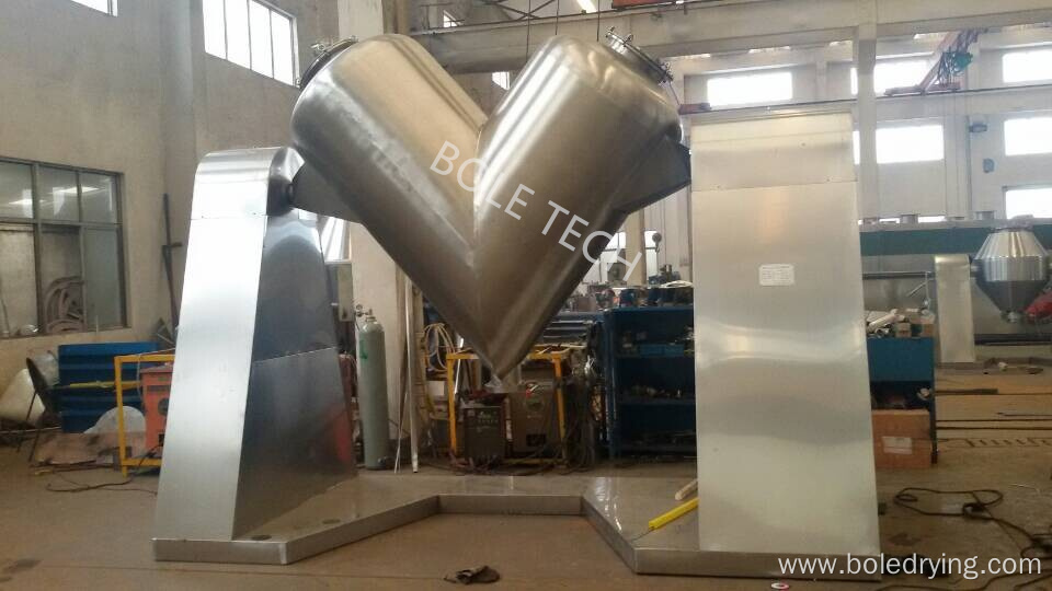 High efficiency V shape powder mixer blender machine