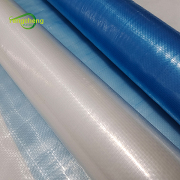 light transmittance 150micron clear PE coated woven fabric