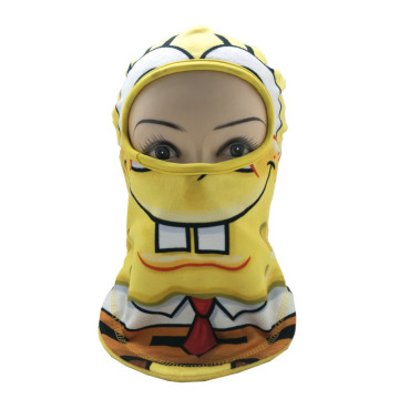 2019 new fashion polar fleece custom print logo face mask for kids