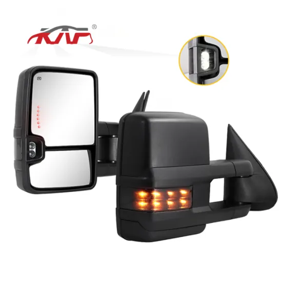 Turn Signal Light Backup Lamp Heated Extendable Truck Towing Side Mirror For Chevrolet Silverado GMC Sierra 2003-2006
