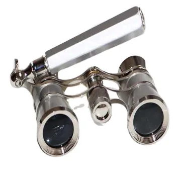 Vintage Silver Metal Opera Glasses and Theater Binoculars for Women