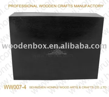 wood wine box with compartments