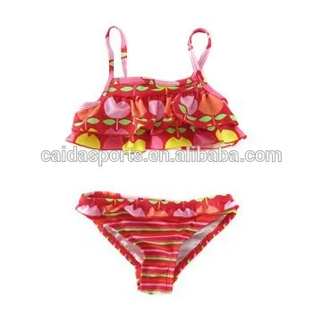 Good quality pink girl bikini swimsuits