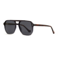 2022 Design de moda Men Men Polarizou Light Acetato Sunglasses