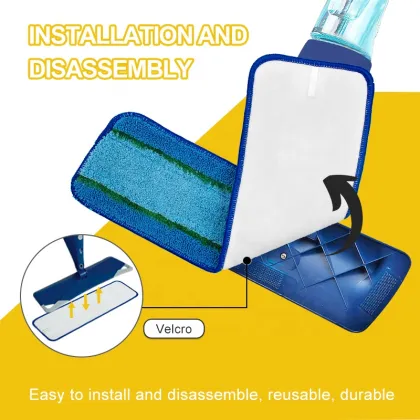 Customizable Made in China Replacement Mop Pads for Bona Floor Cleaning System: Easy Fit Reveal Mop Pads