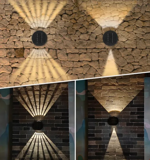 Solar-Powered Waterproof Dusk-to-Dawn Wall Light with LED and Sensor