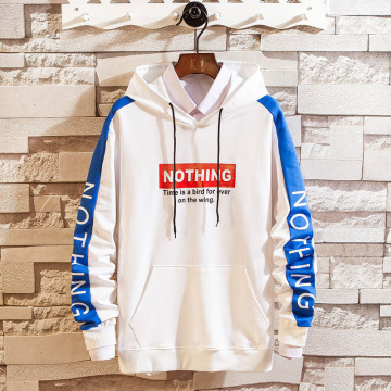 Men's polyester cotton hooded sweatshirts