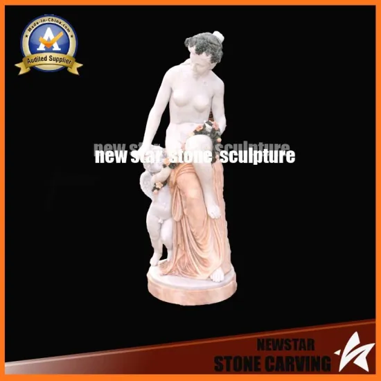 Nude Women and Boys Stone Carving Sculpture