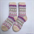 Wholesale women double layer cosy socks fuzzy sock