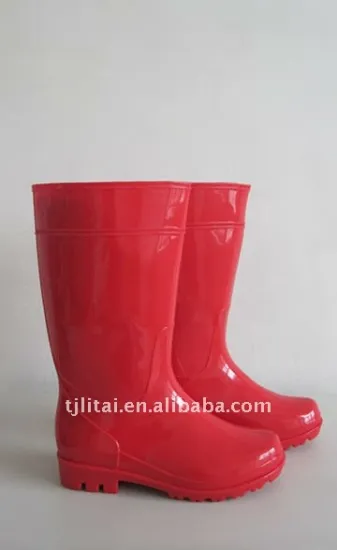 custom logo fashion sexy pvc transparent rain boots wholesale