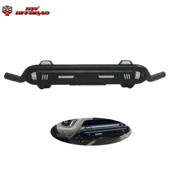 HW 4x4 Steel Front Bumper Bull Bar Nudge Bar with Shackles for Navara NP300 2016-2022