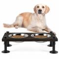 Dog Bowl for Small Medium Pet Food Bowls with Solid Wood Board Manufactory