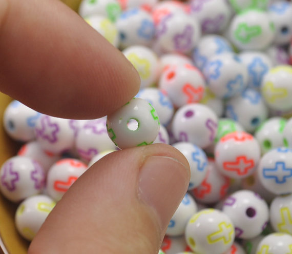Acrylic Round Chunky Beads